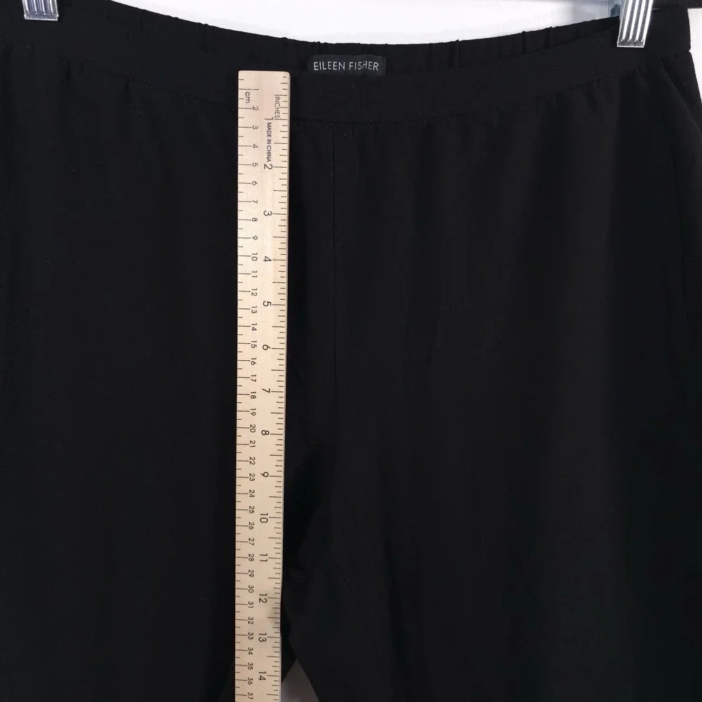 EILEEN FISHER Elastic Waist‎ Pull on USA MADE Pants MEDIUM Viscose Blend EETL